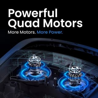 Clear UV dual pump motors and dual drive motors