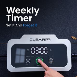 Clear UV weekly timer for automatic cleaning