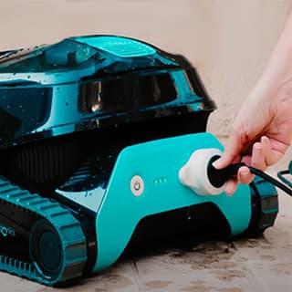Inductive charging dock for the Dolphin Liberty 200 cordless pool robot