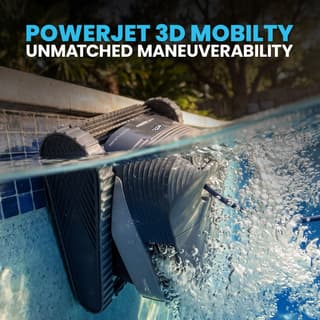 PowerJet 3D mobility jets on the Dolphin Quantum robotic pool cleaner
